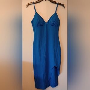 B Darlin Blue Spaghetti Strap Dress